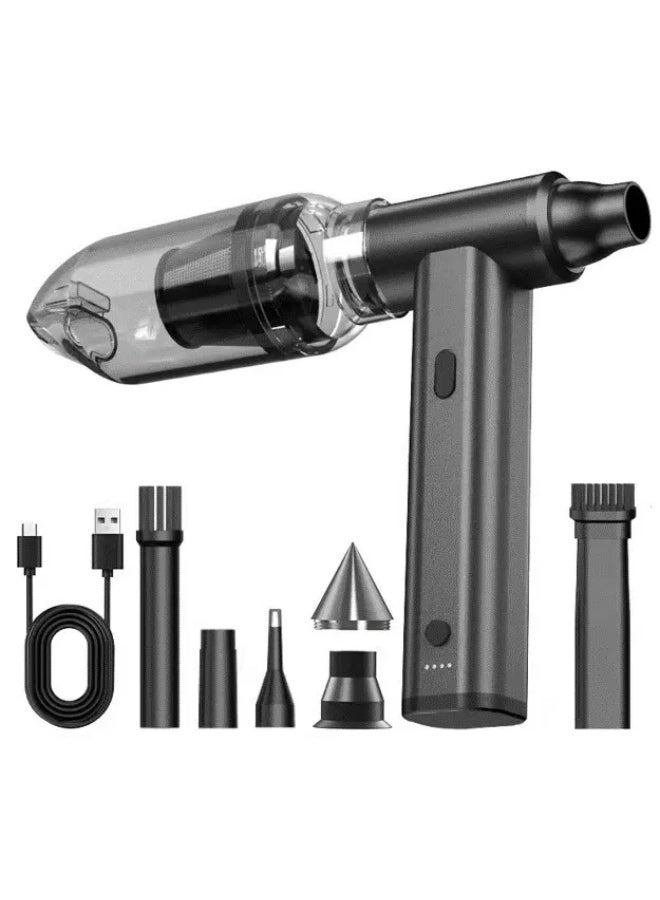 3 in 1 Air Duster Mini Vacuum Cleaner Hand Pump Turbo Blower Fan 160W - Image 1